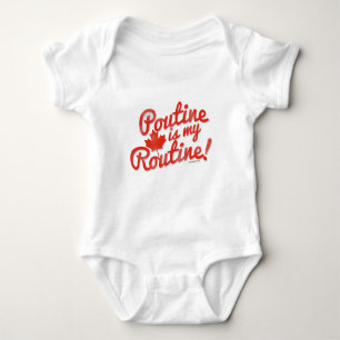 Body Para Bebê Poutine é a minha Rotina