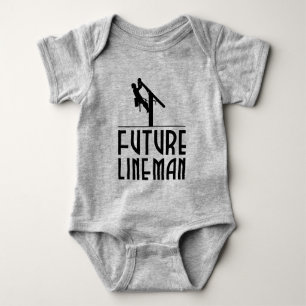 Body Para Bebê powerline worker Baby - Future lineman