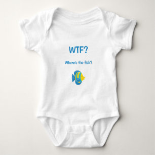 Body Para Bebê PQP? Onde está o Peixe?