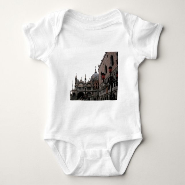 Body Para Bebê Praça & Basílica de São Marcos (Frente)
