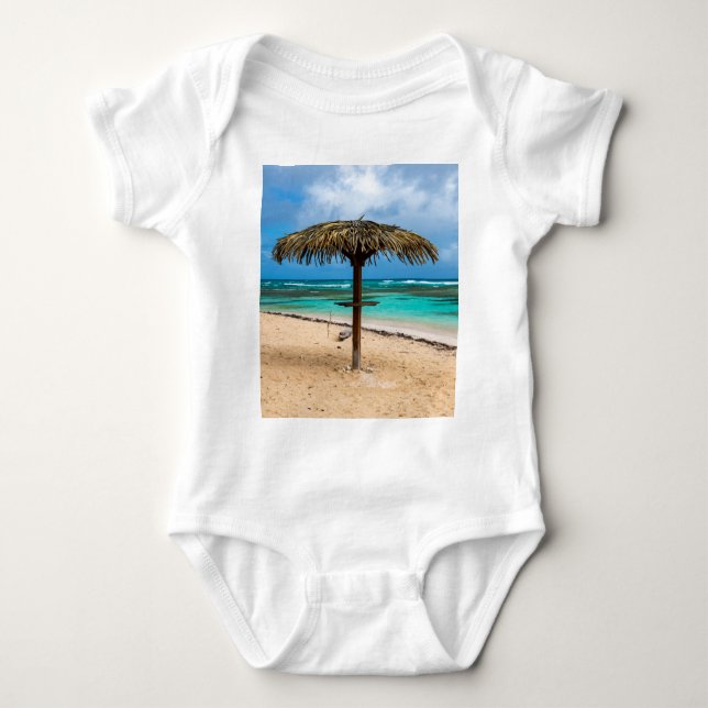 Body Para Bebê praia de Anse des Rochers (Frente)