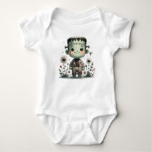 Precioso Baby Frankenstein com flores selvagens | 