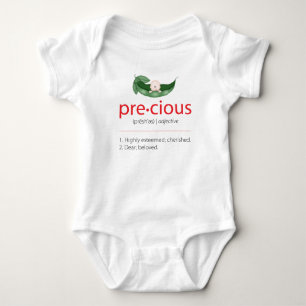 Body Para Bebê "Precioso" Red Pea-in-a-Pod Baby Tee