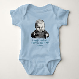 Body Para Bebê Preciso de um mecânico, há um vazamento no meu cha