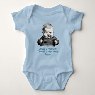 Body Para Bebê Preciso de um mecânico, há um vazamento no meu cha