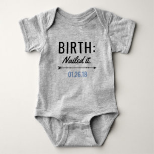 Body Para Bebê Pregado o BodySuit customizável recém-nascido da
