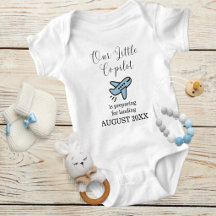 Pregnancy Baby Boy Airplane Little Co-Pilot Custom