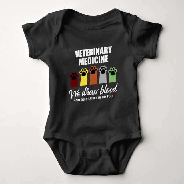 Body Para Bebê Presente da tecnologia do veterinário para o (Frente)