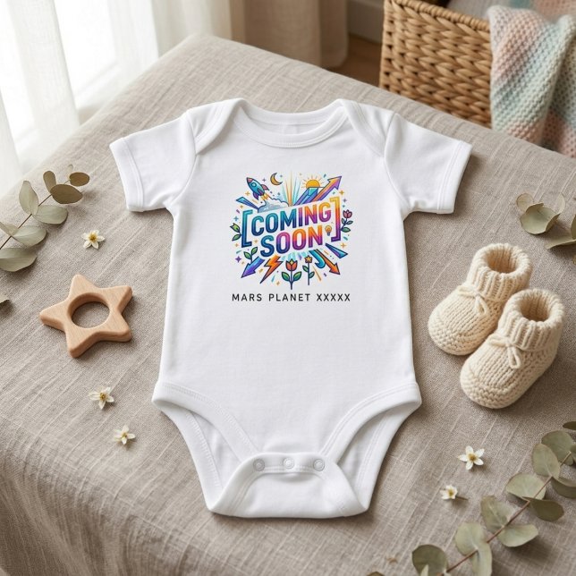 Body Para Bebê Presente de Anúncio de Gravidez e Nascimento Diver (fun pregnancy announcement baby bodysuit, coming soon birth announcement outfit)