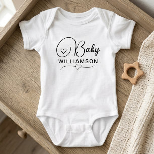 Body Para Bebê Presente de Anúncio de Gravidez - Nome Personaliza