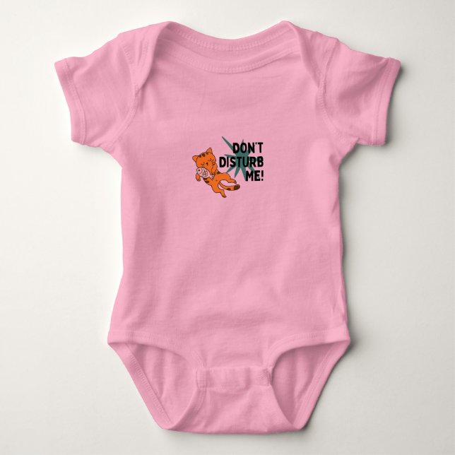 Body Para Bebê Presente de Bebê para Amantes de Gatos  (Frente)