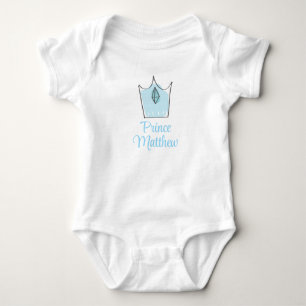 Body Para Bebê Presente de bebê personalizado, Príncipe, Personal