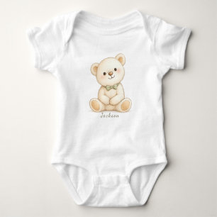 Body Para Bebê Presente de Bebê Urso Neutro Macio