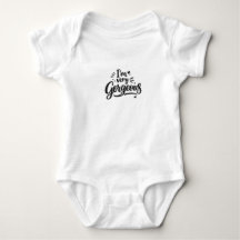 Presente de Bodysuit de Jersey para Bebê Fofo e Mu