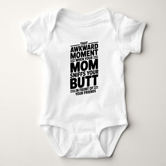 Body Para Bebê Presente de Bodysuit para Bebê: Mãe Cheira o Bumbu (Frente)
