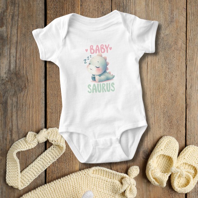 Body Para Bebê Presente de chá de bebê Dinossauro Bebê Fofo adorá (Baby Dinosaur Baby Saurus Baby shower gift, Baby Body suit, New baby gift)