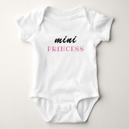 Body Para Bebê Presente Divertido para Bebê Menina, Mini Princesa