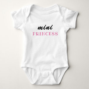 Body Para Bebê Presente Divertido para Bebê Menina, Mini Princesa