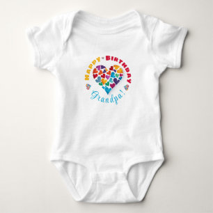 Body Para Bebê Presente Do Bebê, Vovô Feliz Aniversário
