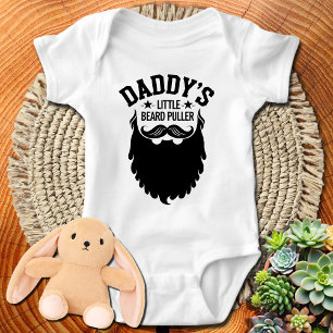 Body Para Bebê Presente do Dia dos Pais, Puxador de Barba do Papa