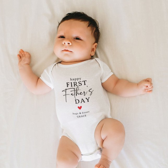 Body Para Bebê Presente do Primeiro Dia dos Pais (Criador carregado)