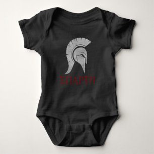 Body Para Bebê Presente espartano do vintage do grego clássico d