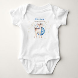 Body Para Bebê Presente Floral Bebê Estrelas Brilhantes Cervo da 