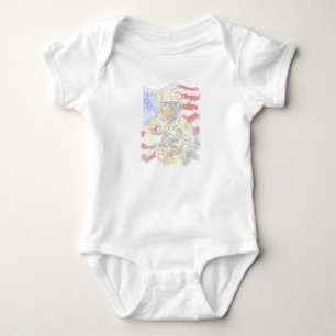 Body Para Bebê Presente no cão Bebê