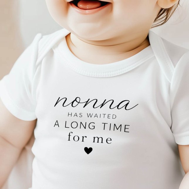 Body para Bebê Presente Nonna Esperou (Criador carregado)