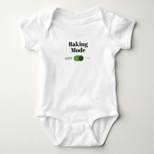 Body Para Bebê Presente para padeiros - Modo de cozedura no prese (Frente)