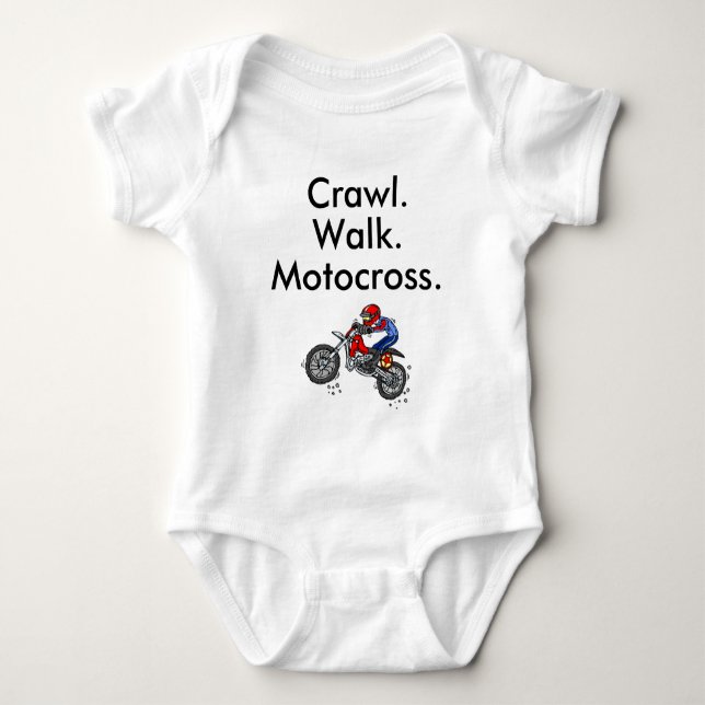 Body Para Bebê Presente para Recém-Nascido de Motocross, Biciclet (Frente)