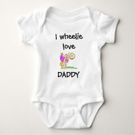 Body Para Bebê Presente para Recém-Nascido de Motocross, Wheelie 