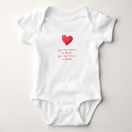 Body Para Bebê Presente Personalizado com Mensagem Própria, Coraç
