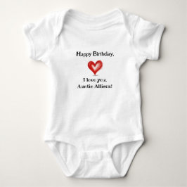 Body Para Bebê Presente Personalizado de Aniversário, Eu Amo Minh