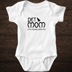 Body Para Bebê Presente Personalizado para Mãe Amante de Gatos no