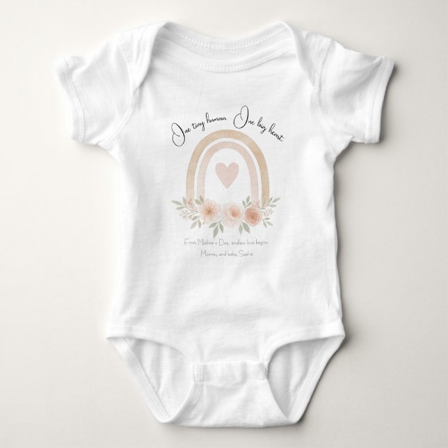 Body Para Bebê Presente personalizado para o Dia das Mães -  (Frente)