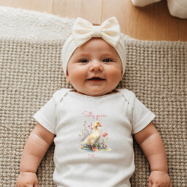 Body Para Bebê Presente Personalizado Silly Goose Recém-Nascido