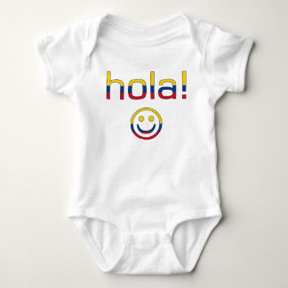 Body Para Bebê Presentes colombianos: Olá!/Hola enfrenta