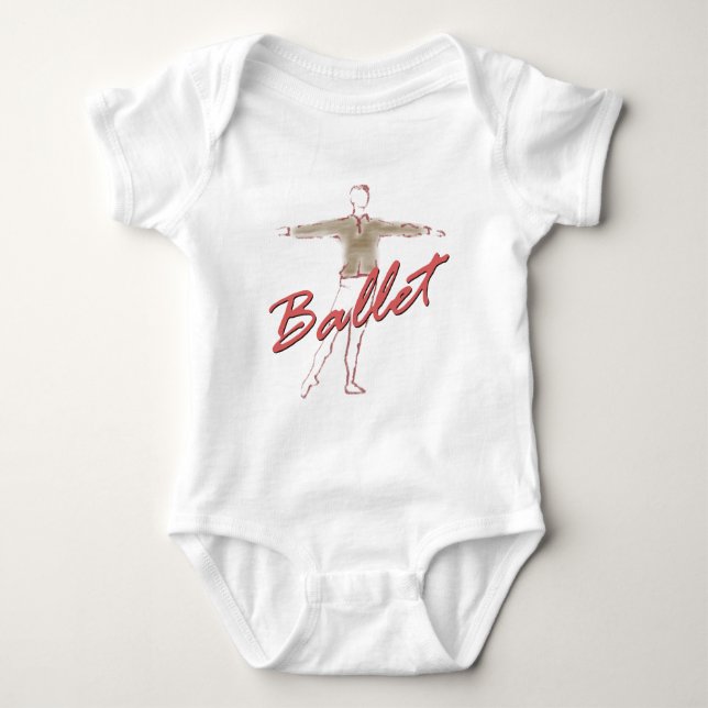 Body Para Bebê Presentes de balé para Dançarinos (Frente)
