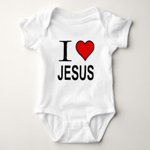 Body Para Bebê Presentes de Jesus eu amo Jesus