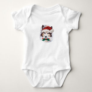 Body Para Bebê Presentes de Natal Sheltie Para Amantes de Cães