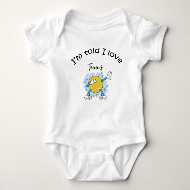 Body Para Bebê presentes de tênis para Chá de fraldas para Tênis  (Frente)