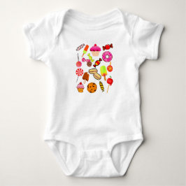 Body Para Bebê Presentes Doces para Bebês, Biscoitos, Balas, Bolo