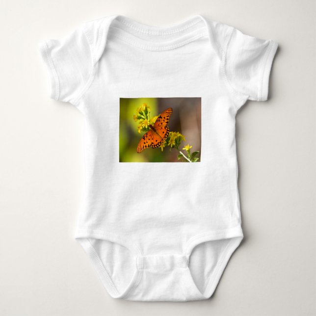 Body Para Bebê Presentes e Roupas da Borboleta Fritillary Gulf (Frente)