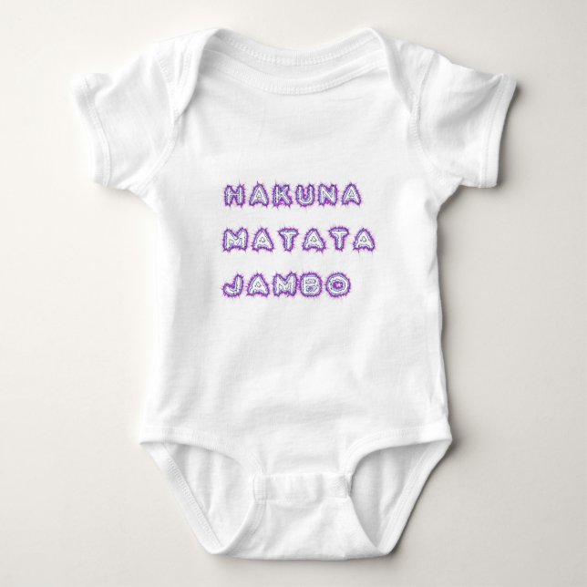 BODY PARA BEBÊ PRESENTES HAKUNA MATATA JAMBO (Frente)