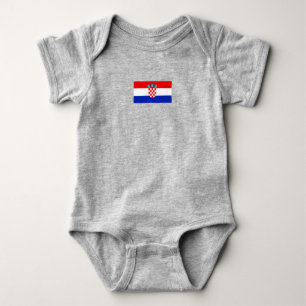 Body Para Bebê Presentes nacionais croatas modernos e simples na