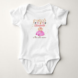 Body Para Bebê Presentes para Menina de 1 Ano Chá de Bebê Princes