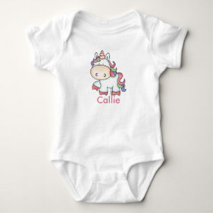 Body Para Bebê Presentes personalizados do unicórnio de Callie