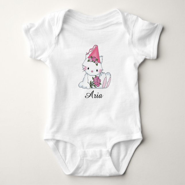 Body Para Bebê Presentes personalizados para bebês da Aria (Frente)