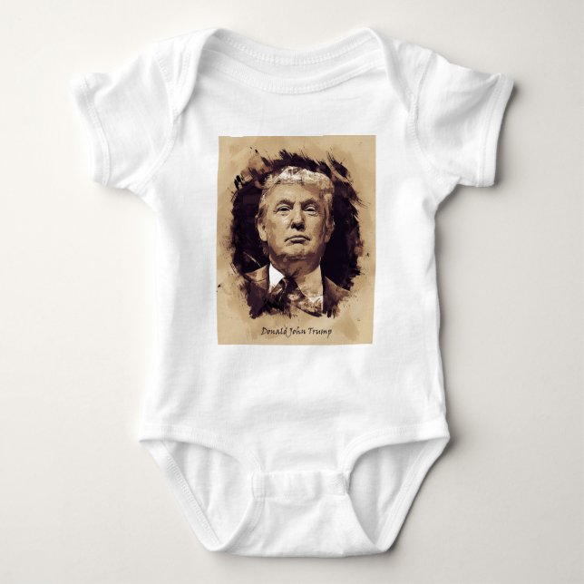 Body Para Bebê Presidente Donald Trump (Frente)